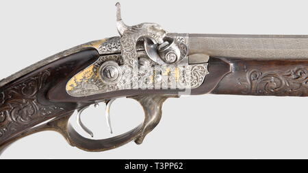 Die langen Arme, Musketen und caplock, Gewehr, Additional-Rights - Clearance-Info - Not-Available Stockfoto