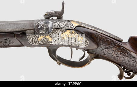 Die langen Arme, Musketen und caplock, Gewehr, Additional-Rights - Clearance-Info - Not-Available Stockfoto