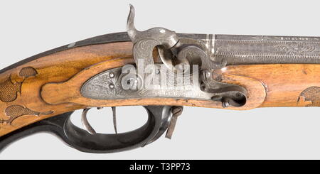 Die langen Arme, Musketen und caplock, Gewehr, Additional-Rights - Clearance-Info - Not-Available Stockfoto
