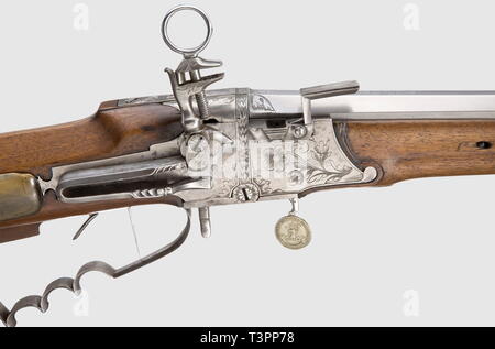 Die langen Arme, Musketen und caplock, Gewehr, Additional-Rights - Clearance-Info - Not-Available Stockfoto