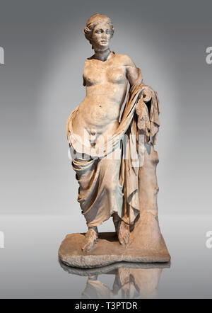 Griechische Marmorstatue des Hermaphroditius (Zwitter) den Mythos, die sowohl männlichen & weiblichen Eigenschaften. Von Pergamon (Bergama) Türkei. Stockfoto