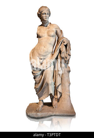 Griechische Marmorstatue des Hermaphroditius (Zwitter) den Mythos, die sowohl männlichen & weiblichen Eigenschaften. Von Pergamon (Bergama) Türkei. Stockfoto