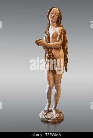 Bemaltem Gips Statue der Heiligen Maria Magdalena, ca. 1515-1520, aus dem Gewölbe der Kirche St. Maria Magdalena Dominikanische Kloster von Aug ausgesetzt Stockfoto