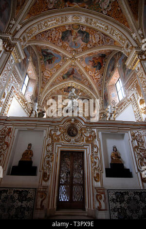 Eintritt in die Kirche von Saint Lawrence Kartause Certosa di San Lorenzo in padula Provinz Salerno Italien Stockfoto