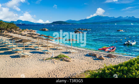 Spiaggia del Pirata Capriccioli, herrlichen Strand der Costa Smeralda, Sardinien, Italien Stockfoto