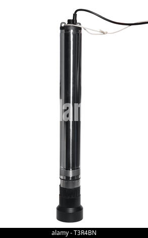 Wasser Pumpstation auf weißem Hintergrund Stockfoto