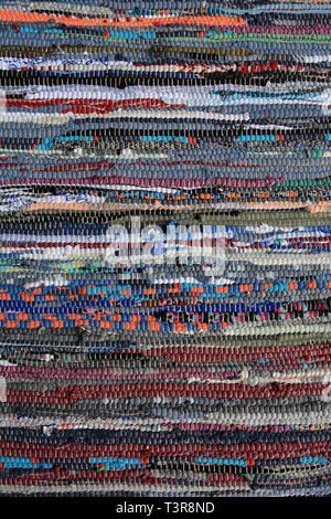 Farbige Gestrickt Teppich Textil Hintergrund Stockfoto Bild
