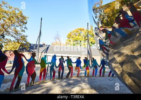 Enlightened Universe - feiert 70. Jahrestag der Vereinten Nationen zentriert in Rumsey Spielplatz im Central Park Stockfoto