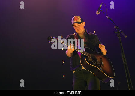 Travis Denning durchführen an Land 2 Land an der SSE-Hydro, Teil der Schottischen Veranstaltungen Campus (SEK) in Glasgow mit: Travis Denning Wo: Glasgow, Schottland, Großbritannien Wann: 10 Mar 2019 Credit: Peter Kaminski/WENN.com Stockfoto