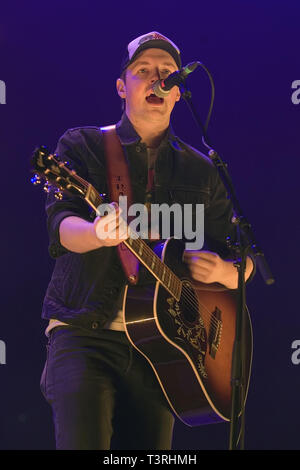 Travis Denning durchführen an Land 2 Land an der SSE-Hydro, Teil der Schottischen Veranstaltungen Campus (SEK) in Glasgow mit: Travis Denning Wo: Glasgow, Schottland, Großbritannien Wann: 10 Mar 2019 Credit: Peter Kaminski/WENN.com Stockfoto