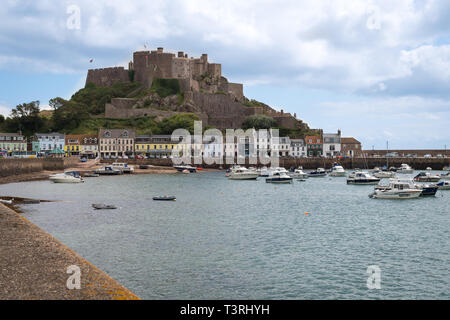 Mount Orgueil Castle in Gorey, Jersey, Channel Islands Stockfoto