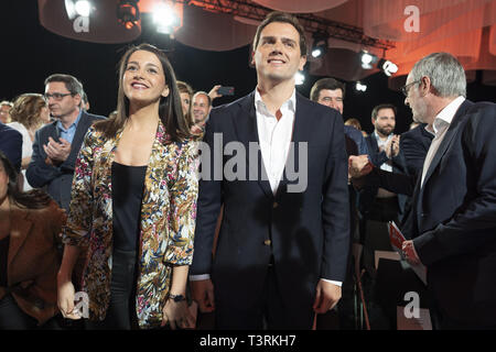 Leiter der spanischen Bürgerinnen und Bürger Partei, Albert Rivera, während ein Akt, in dem er als Kandidat der Partei für die Wahlen in Madrid, Spanien, 10. März 2019 gewählt wurde. Der spanische Premierminister, Pedro Sanchez, genannt für vorgezogene Wahlen vom 15. Februar 2019, als die Regierung nicht genügend Unterstützung de 2019 Budget im unteren Haus zu führen. Spanien hält den allgemeinen Wahlen am 28. April 2019 Mit: Albert Rivera Wo: Madrid, Gemeinschaft von Madrid, Spanien Wann: 10 Mar 2019 Credit: Oscar Gonzalez/WENN.com Stockfoto
