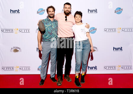 2019 SXSW Film Festival - Rosa Wand- & Saint Frances - Premiere Party mit: Jay Duplass, Tom Cullen, Tatiana Maslany Wo: Austin, Texas, United States Wenn: 10 Mar 2019 Credit: Lu Chau/WENN.com Stockfoto