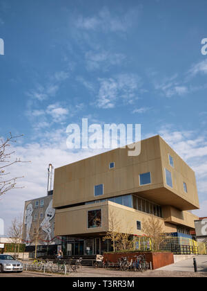 Moderne öffentliche Bibliothek in Norrebro, Kopenhagen, Dänemark Stockfoto