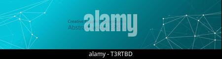 Digitale Drahtmodell Informatik web Header oder Banner vektor Konzept Stock Vektor