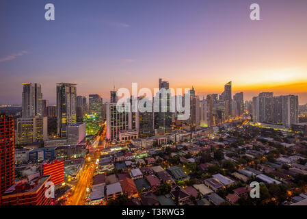 Skyline von Makati, Manila, Philippinen Stockfoto