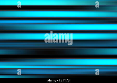 Farbenfrohe abstrakte hellen Linien, Hintergrund, horizontal gestreifte Textur in schwarz, blau und türkis Tönen. Muster für Web-Design, Website, Präsentationen Stockfoto