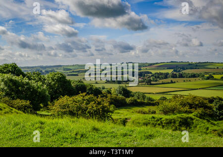 Blick auf Lincolnshire Wolds Stockfoto