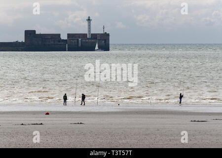 Bologne-sur-Mer, beliebten französischen Stadt am Meer in der Normandie Stockfoto