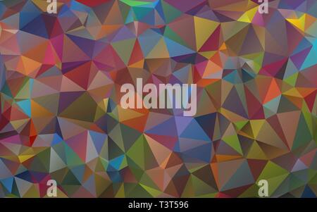 Multicolor Hintergrund der Dreiecke. Helle Farben, festliche Abstrakt Hintergrund. Stock Vektor