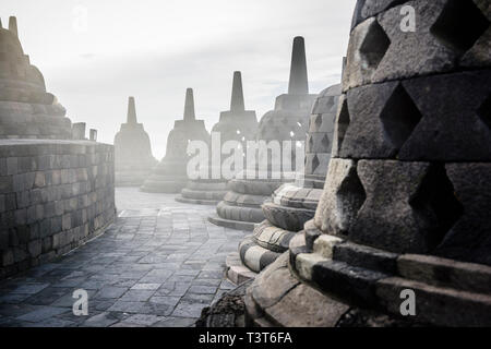 Denkmäler in Borobudur, Jawa Tengah, Indonesia