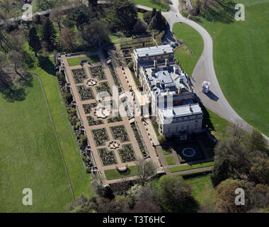 Luftaufnahme von Harewood House in West Yorkshire Stockfoto
