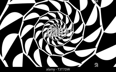 Abstract vector Shell. Spiralförmig, Shell. Design Element auf weißem Hintergrund. Stock Vektor