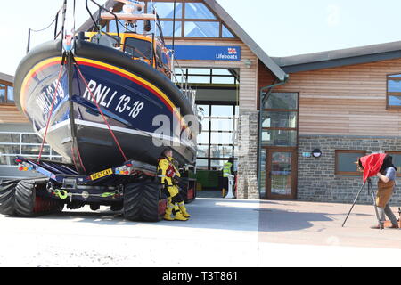 RNLI Lifeboat station Llandudno, Wales Stockfoto