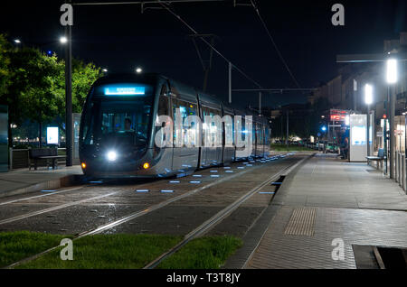 Bordeaux, Straßenbahn, Chartrons Stockfoto