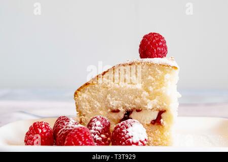 Viktorianische schwamm Tradition englischer Kuchen Stockfoto