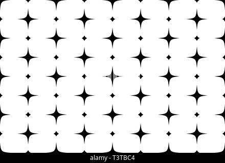 Die nahtlose Vektor Muster der Sterne. Zusammenfassung Hintergrund mit Sternen Stock Vektor