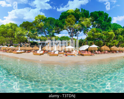 Playa de Formentor (Cala Pi de la Posada) - Strand bei Cap Formentor, Palma Mallorca - Spanien Stockfoto