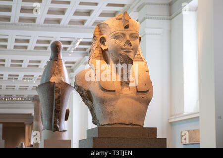 Statue von Ramses ll, das British Museum, Stockfoto