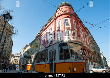 Straßenszenen in der Innenstadt von Sofia, Bulgarien, Europa, Stockfoto