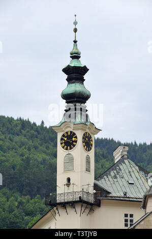 Rathaus, Radnica, Banská Štiavnica, Selmecbánya, Banská Bystrica Region, Slowakische Republik, Europa Stockfoto