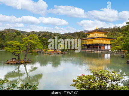 Kinkaku-Ji (Tempel des goldenen Pavillons), Kyoto, Japan Stockfoto