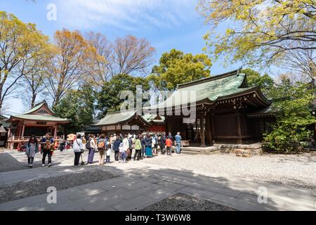 Hikawa Schrein, Kawagoe City, Präfektur Saitama, Japan Stockfoto