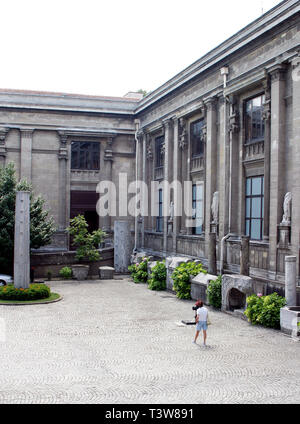 Archäologisches Museum Istanbul Gebäude Eingang in Istanbul, Türkei Stockfoto