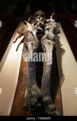 Mumie der Sidonian Königs Tabnit in Istanbul Archäologie in Istanbul, Türkei. Museum haben über eine Million Objekte. Stockfoto