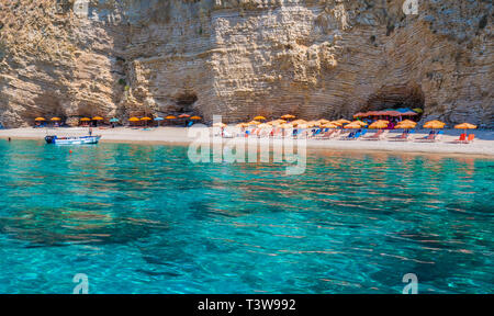 Paradise Beach, Ionisches Meer, Korfu, Griechenland Stockfoto