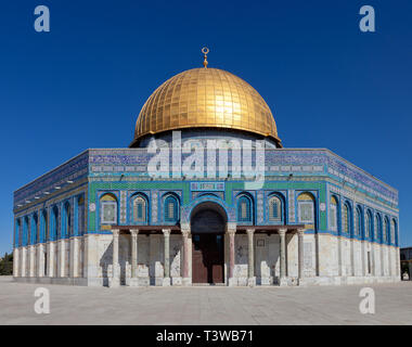 Der Felsendom auf dem Tempelberg in Jerusalem, Israel mount Stockfoto