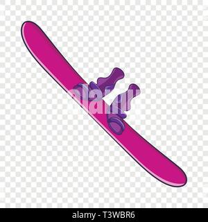Snowboard Sport Ausrüstung Symbol, Cartoon-Stil Stock Vektor