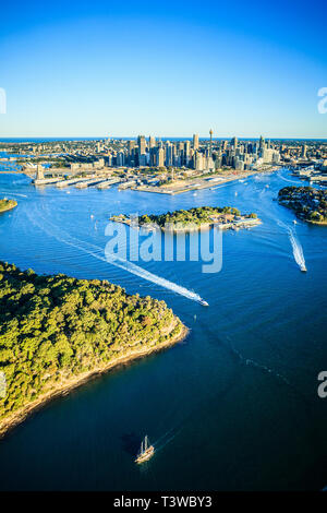 Luftaufnahme der Stadt Sydney, Sydney, New South Wales, Australien Stockfoto