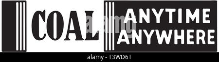 Kohle - immer und überall Stockfoto