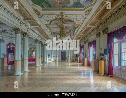 Kunstvollen Dekor in Kroatisches Nationaltheater Zagreb, Zagreb, Kroatien Stockfoto