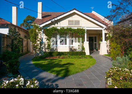 Californian Bungalow Haus Ca. 1920 in Caulfield, Melbourne, Australien Stockfoto