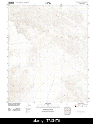 USGS TOPO Karte Kalifornien CA Silver Bell Mine 20120314 TM Wiederherstellung Stockfoto