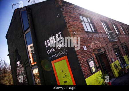 Ernest Cafe Bar, ouseburn Tal, Newcastle-upon-Tyne Stockfoto