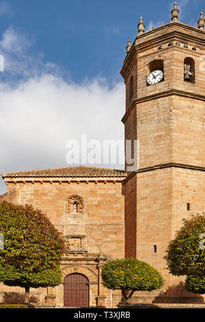 Kirche San Mateo in Banos de la Encina. Jaen, Spanien Stockfoto