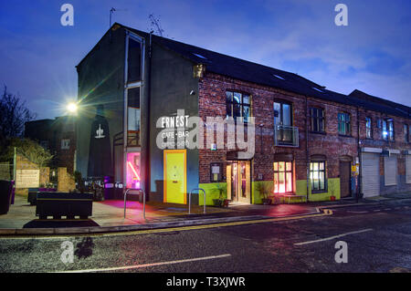 Ernest Cafe Bar, ouseburn Tal, Newcastle-upon-Tyne Stockfoto